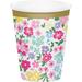 Creative Converting Floral Tea Party Paper Disposable Every Day Cup in Green/Pink/Yellow | Wayfair DTC340123CUP
