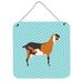 East Urban Home Anglo-Nubian Nubian Goat Check Wall Décor Metal in Blue | 6 H x 6 W x 0.03 D in | Wayfair C3AFF19679774F9F997F89741547B09C