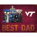 Virginia Tech Hokies 8'' x 10.5'' Best Dad Clip Frame