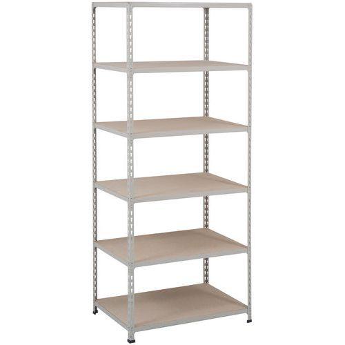 rayonnage rapid 1980x915x610-6 niveaux agglomérés ral7032