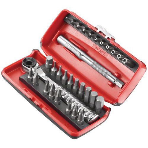 Facom 1 Coffret embouts de vissage et cliquet - 31 pièces Facom