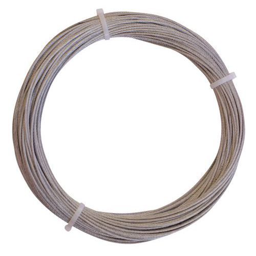 rouleau 50m cable acier galvanise diametre 2mm