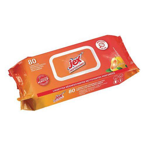 jex lingettes nettoyantes désinfectantes corse -étui x80