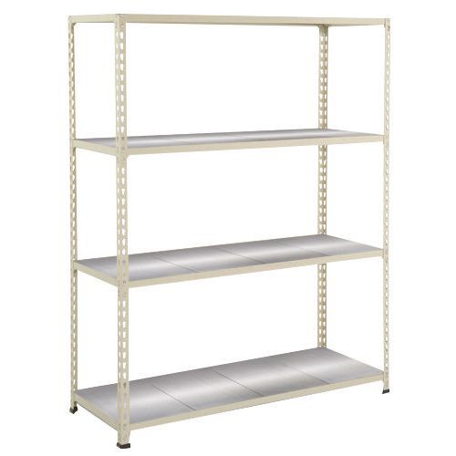 Rayonnage Rapid 2 4 Tablettes Metal 1980x1525x305 Gris - Manutan Expert