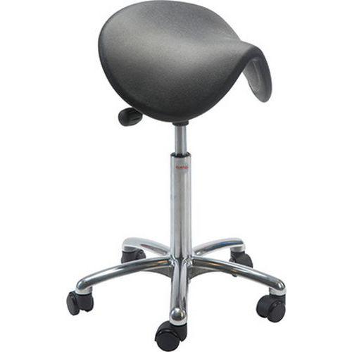 Assis Debout Dalton-medium-roulettesfrein De Charge-noir - Global Professional Seating