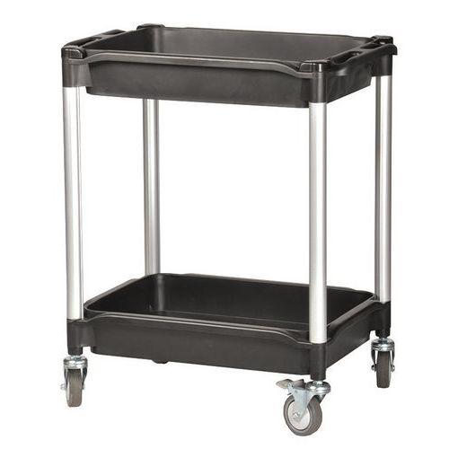 Chariot 2 Plateaux 608e Noir - Matador