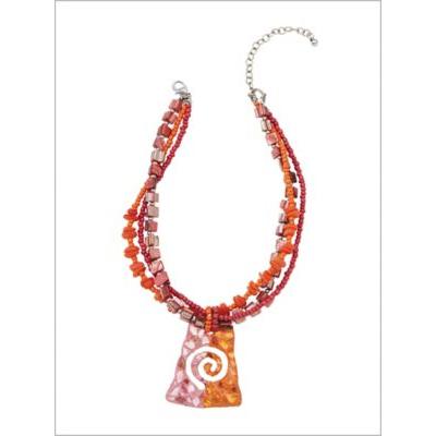 Women's Work Of Art Necklace, Rose Multi N/A