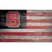 NC State Wolfpack 11'' x 19'' Distressed Flag Sign