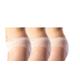 Chaffree Womens Anti Chafing Sports Activewear Briefs, Ladies Mid Waist Brief Underwear Panties, Breathable Sweat Control, Stretchy Seamless Pants, Pack 3, (ML 12-14, Waist-Mid, Blossom Pale Pink)