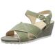 Hassia Damen Pescara, Weite H Riemchensandalen, Grün (Khaki 5800)