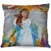 Winston Porter Reyes Couch Angel Puppy Throw Pillow Polyester/Polyfill blend | 16 H x 16 W x 4 D in | Wayfair BF8061ACA56D4AD383684D555BB62427