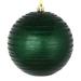 Vickerman 528471 - 6" Midnight Green Candy Glitter Ball Christmas Tree Ornament (3 pack) (N187874D)