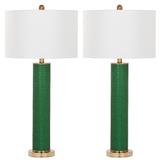 Ollie 31.5-Inch H Faux Snakeskin Table Lamp (Set of 2) - Safavieh LIT4404F-SET2