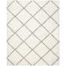 "Hudson Shag Collection 2'-3"" X 8' Rug in Ivory And Grey - Safavieh SGH281A-28"