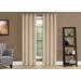 "Curtain Panel / 2Pcs Set / 54""W X 95""L / Room Darkening / Grommet / Living Room / Bedroom / Kitchen / Micro Suede / Polyester / Beige / Contemporary / Modern - Monarch Specialties I 9801"