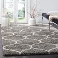 Hudson Shag Collection 6' X 9' Rug in Grey And Ivory - Safavieh SGH280B-6