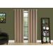 "Curtain Panel / 2Pcs Set / 54""W X 95""L / 100% Blackout / Grommet / Living Room / Bedroom / Kitchen / Thermal Insulation / Polyester / Brown / Contemporary / Modern - Monarch Specialties I 9839"