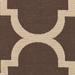 "Courtyard Collection 5'-3"" X 5'-3"" Square Rug in Brown - Safavieh CY6243-242-5SQ"