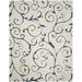 "Florida Shag Collection 8'-6"" X 12' Rug in Cream And Blue - Safavieh SG455-1165-9"