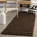 "Athens Shag Collection 2'-3"" X 8' Rug in Brown - Safavieh SGA119A-28"