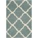 Dallas Shag Collection 4' X 6' Rug in Seafoam And Ivory - Safavieh SGD257C-4