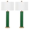 Ollie 31.5-Inch H Faux Alligator Table Lamp (Set of 2) - Safavieh LIT4404B-SET2