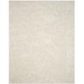 "Florida Shag Collection 9'-6"" X 13' Rug in Creme And Creme - Safavieh SG455-1111-10"