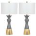 Iris 30.5-Inch H Table Lamp (Set of 2) - Safavieh LIT4513A-SET2