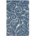 Florida Shag Collection 4' X 6' Rug in Light Blue And Cream - Safavieh SG455-6011-4