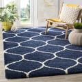 Hudson Shag Collection 6' X 9' Rug in Navy And Ivory - Safavieh SGH280C-6