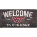 Virginia Tech Hokies 11'' x 19'' Welcome To Our Home Sign