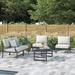 Lark Manor™ Analyssia Outdoor 5 Piece Sectional Seating Group w/ Cushion Metal in Gray | Wayfair 2D7C4ECE90064CDF8C300BE4071995C8