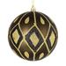 Vickerman 529706 - 6" Gunmetal Matte Glitter Diamond Ball Christmas Tree Ornament (3 pack) (N188284D)