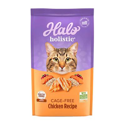 Halo Holistic Complete Digestive Health Cage-free Chicken Recipe Adult Dry Cat Food, 10 lbs.