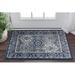 White 24 x 0.35 in Area Rug - Charlton Home® Wealden Oriental Navy Area Rug, Polypropylene | 24 W x 0.35 D in | Wayfair