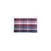 Blue/Red 22 x 0.5 in Area Rug - Millwood Pines Manzella Plaid Hand Hooked Cotton Red/Blue/Cream Area Rug Plastic | 22 W x 0.5 D in | Wayfair