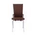 Orren Ellis Vashila Aijalon Upholstered Reclining Dining Chair Faux Leather in Gray/Brown | 37.8 H x 18.11 W x 21.85 D in | Wayfair