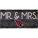 Arizona Cardinals 6'' x 12'' Mr. & Mrs. Sign