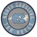 North Carolina Tar Heels 12'' x State Circle Sign