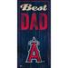 Los Angeles Angels 6'' x 12'' Best Dad Sign