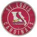 St. Louis Cardinals 12'' x State Circle Sign