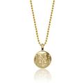 Women's Alex Woo New York Mets 14k Yellow Gold Disc Necklace