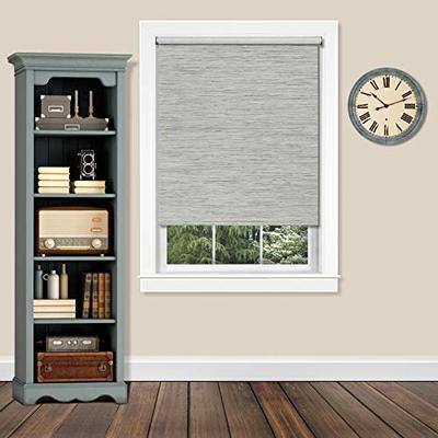 Achim CPS726HT01 Cordless Privacy Jute Shade Heather 72" x 72" Gray