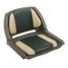 Wise Plastic Folding Boat Seat with 2 Color Cushions (Green/Sand)