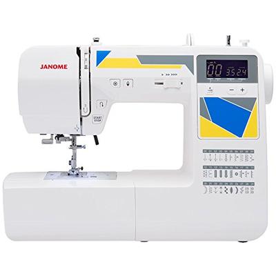 Janome MOD-30 Computerized Sewing Machine with 30 Built-In Stitches, 3 One-Step Buttonholes, Drop Fe