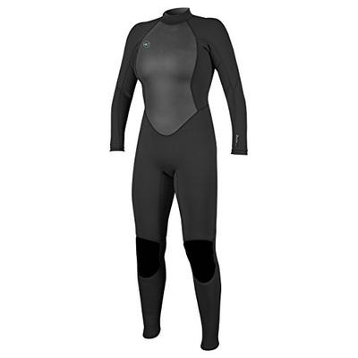 O'Neill Women's Reactor-2 3/2mm Back Zip Full Wetsuit, Black, 10