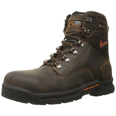 Danner Men's Crafter 6 Inch Non-Metallic Toe Work Boot, Brown, 10 D US