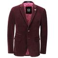 Xposed Mens Soft Corduroy Blazer Coat Vintage Retro Tailored Suit Jacket UK[BLZ-MATTHEW-MAROON-40,Blazer-Maroon,Chest UK/US 40 EU 50]