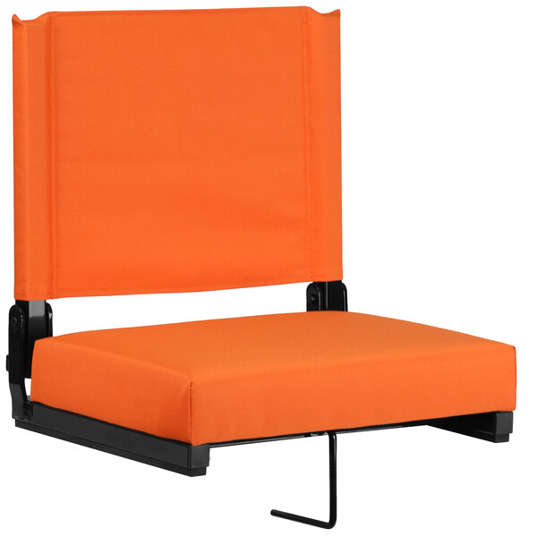 Flash Furniture XU-STA-OR-GG Grandstand Orange Ultra-Padded Bleacher Comfort Seat