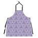 ArtVerse Patricia Geoffrey Monochrome Hand Drawn Triangle Apron in Indigo | 33 H x 30.75 W in | Wayfair GEO093-SPA23N